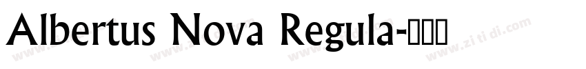 Albertus Nova Regula字体转换